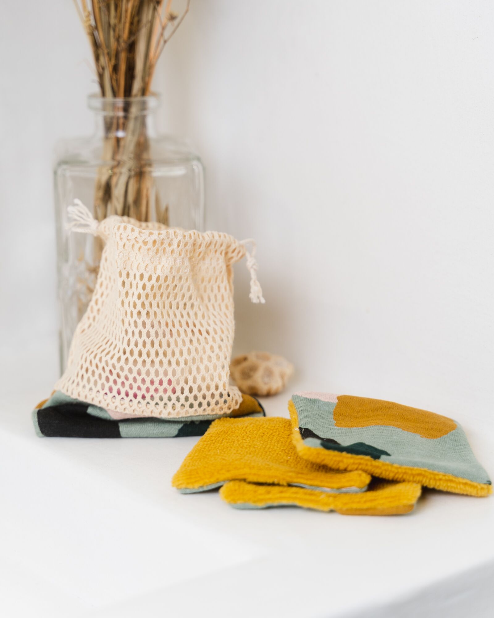 Lot 4 Lingettes démaquillantes et son filet