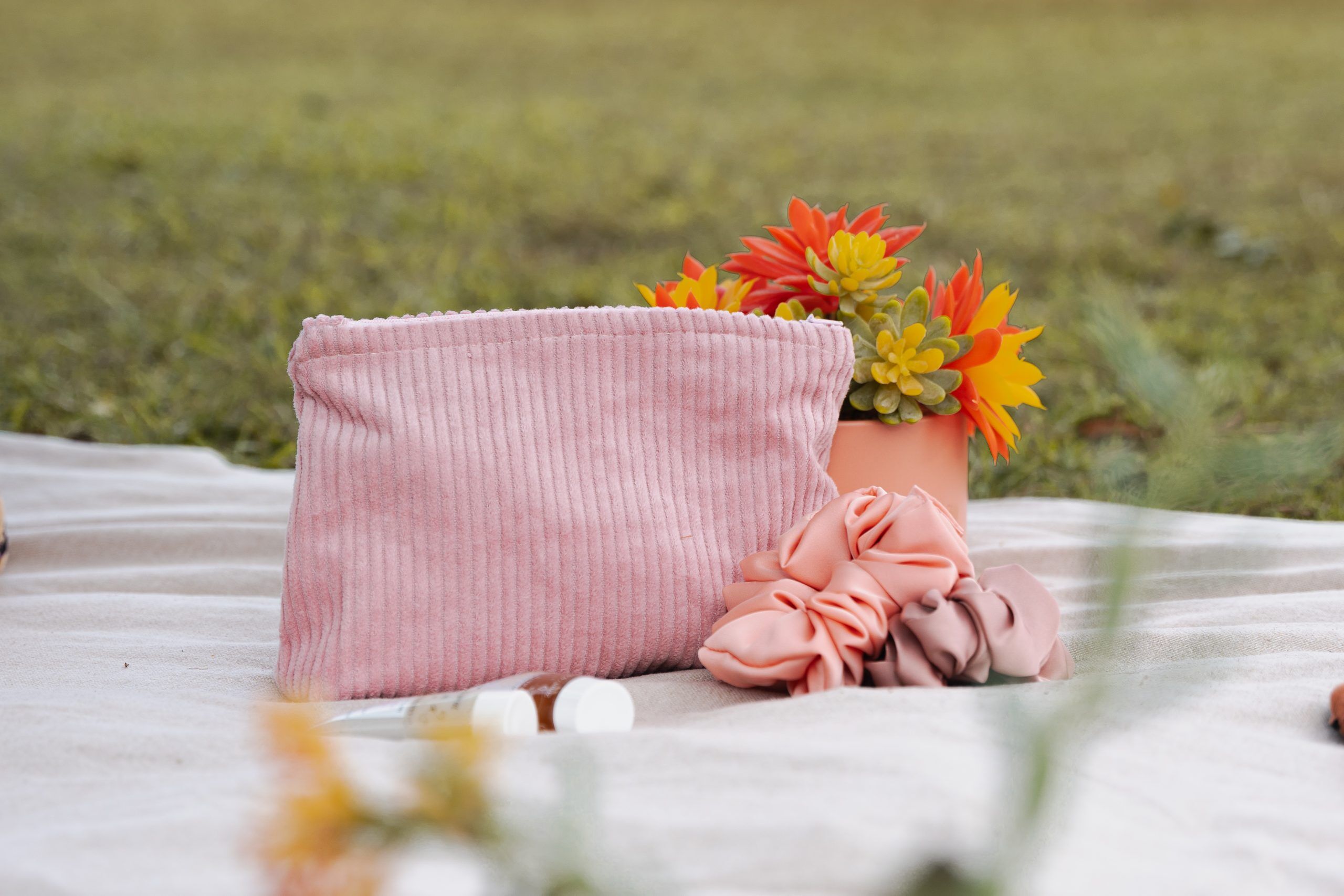 Trousse velours côtelé