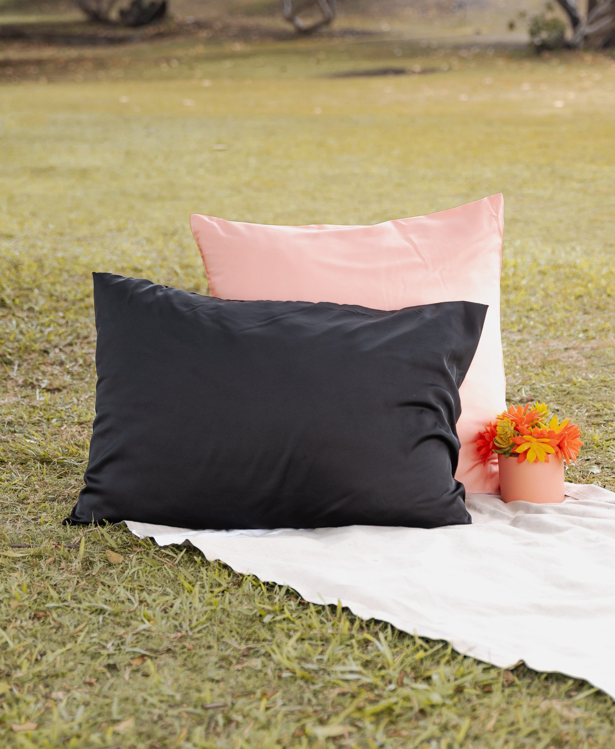 Taie d'oreiller satin de soie