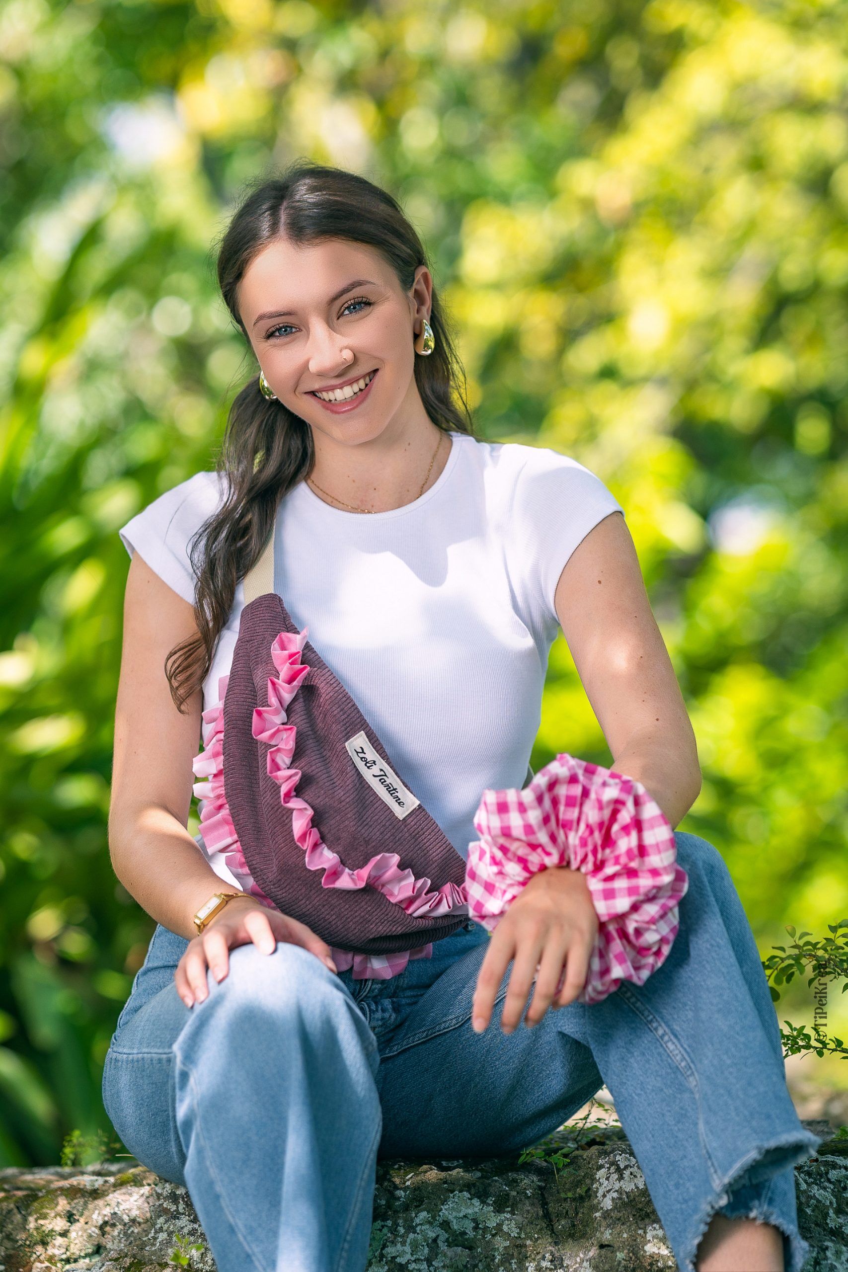 Sac demi-lune froufrou – Image 3